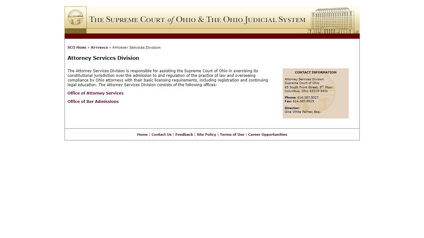 Attorney Services Division - Supreme Court of Ohio