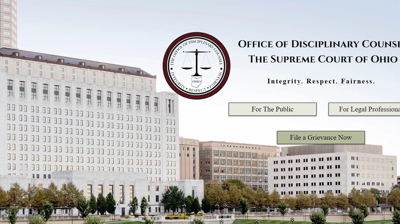 The Office of Disciplinary Counsel | The Supreme Court of Ohio | United ...